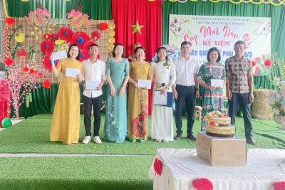 Công đoàn Trường MN Hoa Pơ Lang tổ chức Gặp mặt Dâu, Rể nhân Kỷ niệm 114 năm ngày Quốc tế Phụ nữ 8/3