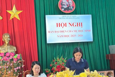 Hội nghị Ban đại diện cha mẹ học sinh, năm học 2025- 2026- Trường MN Hoa Pơ Lang